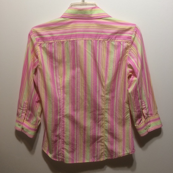 Lilly Pulitzer Shirt Sz 4 Button Down Career - Picture 6 of 8
